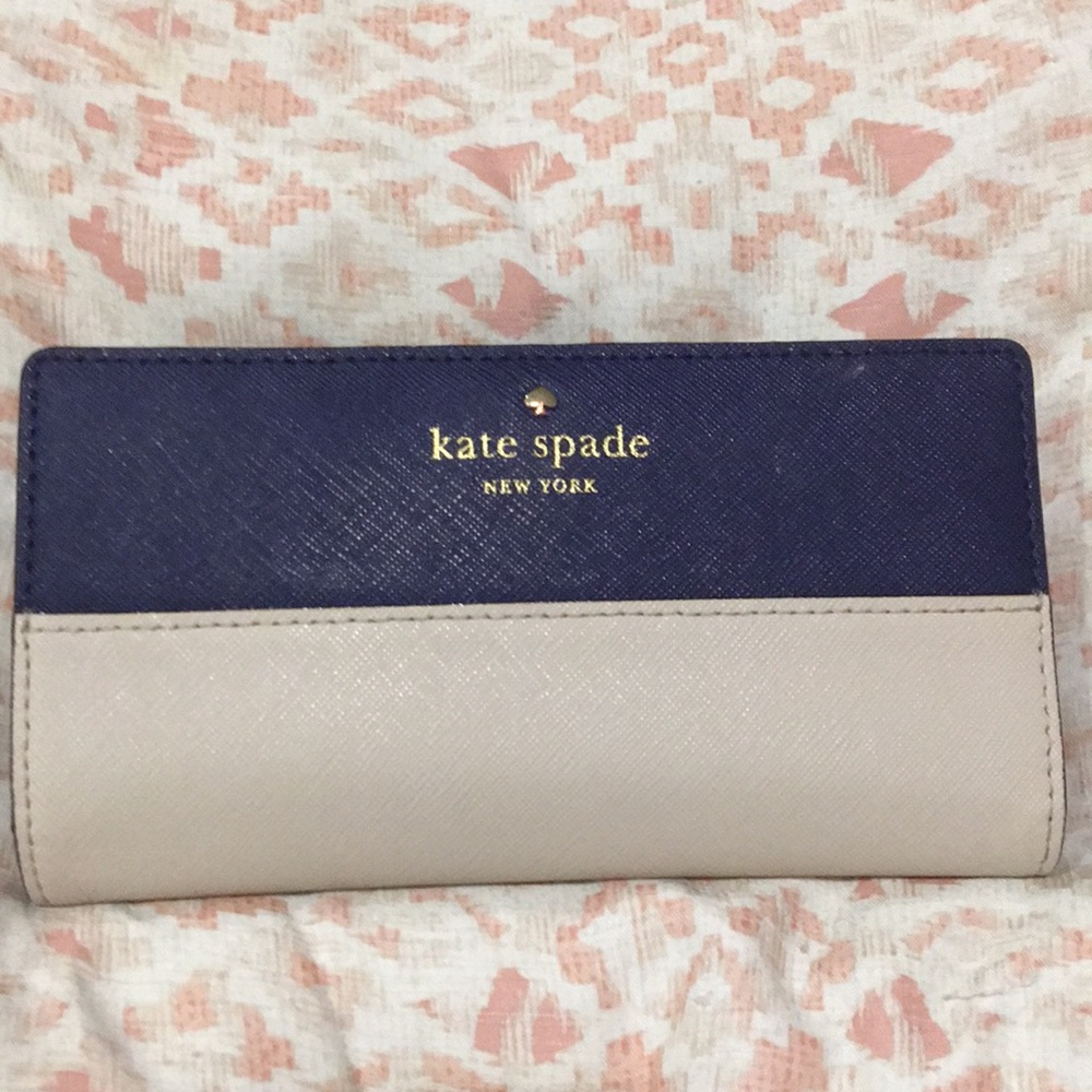 Navy blue Katespade wallet